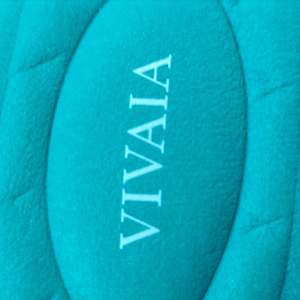 VIVAIA Round Toe Wedge Sandals Stacey Pro Multi Turquoise Tropical Size 41.5 - Picture 10 of 11